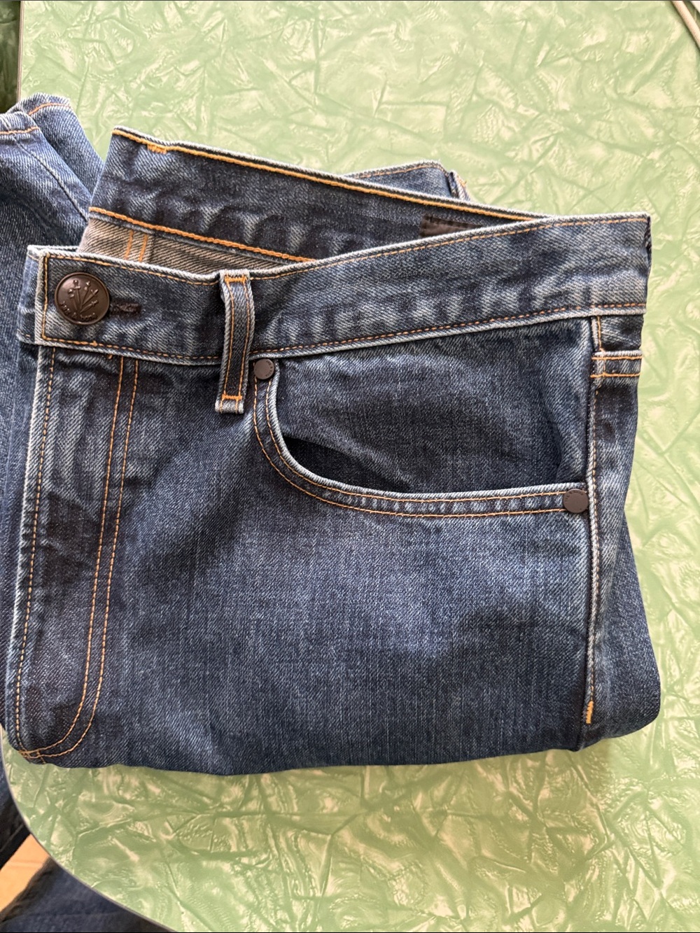 rag & bone Dark Blue Cropped Ankle Jeans